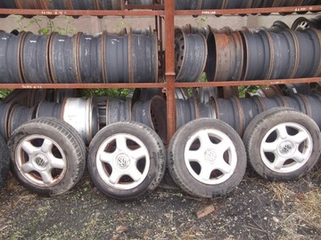 KOŁA ALUMINIOWE VW POLO GOLF 4X100 R14 185 60 ET43 CONTIECOCONTACT 3 2012R