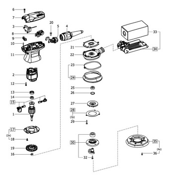 Эксцентриковый вентилятор FESTOOL для шлифовальной машины ETS125