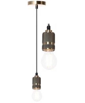 LAMPA WISZĄCA SUFITOWA OPRAWKA E27 MIEDZIANA JASNA