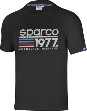 Koszulka t-shirt męska Sparco 1977 czarna XXL