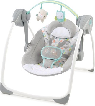 Ingenuity Comfort 2 Go Kompaktowa, przenośna, 6-biegowa, amortyzowana huśta