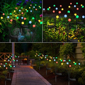2 шт. СОЛНЕЧНАЯ ЛАМПА FIREFLY SWING BALL SARDEN BALL 10LED