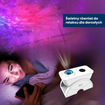 Inteligentny projektor nocnego nieba BOT S3 - music & flexible, niebieski