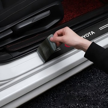 НАКЛЕЙКИ TOYOTA ЗАЩИТНЫЕ КРЫШКИ РАМА ФОЛЬГА 4 ШТ. YARIS COROLLA CHR