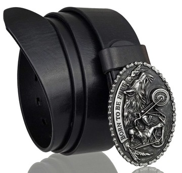 ЧЕРНАЯ КОЖАНАЯ ПОЛОСКА ДЛЯ БРЮК МОТОЦИКЛИСТА 4 СМ