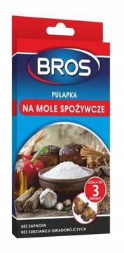 Bros pułapka na MOLE Spożywcze Feromonowa Bezwonna