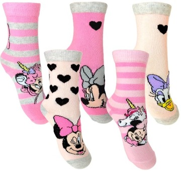 Skarpetki dziecięce Myszka Minnie 5-pak 27/30