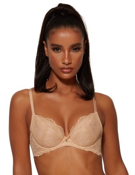 Biustonosz Gossard Superboost Lace plunge 32DD/70E nude/beżowy