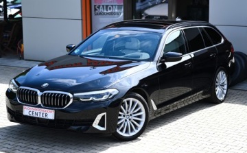 BMW Seria 5 G30-G31 2022 BMW 520d Luxury Panorama HUD Komforty ACC Hak 4xKlima HiFi Blis Pamięć Keyl, zdjęcie 39