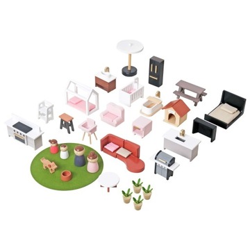 NOWOCZESNY DUŻY DREWNIANY DOMEK DLA LALEK MODERN LOFT WILLA DLA DZIECI