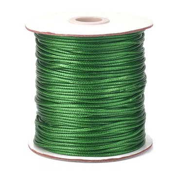 ssn261-5m Sznurek woskowany SNAKE 2mm - zielony
