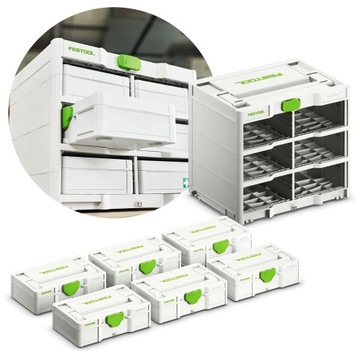 Подставка для систейнеров³ SYS3-RK/6 M 337-Set Festool 577816 + Систейнеры