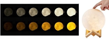 Ночник Moon 3D white touch Planet