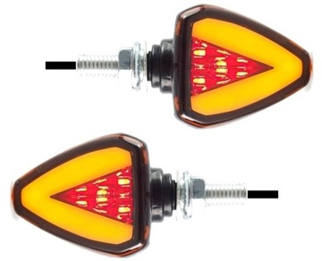2 KIERUNKOWSKAZ MOTOR LED ŚWIATŁO STOP HOMOLOGACJA
