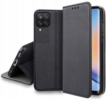 ETUI do SAMSUNG GALAXY A12 / M12 + SZKŁO MAGNET Z KLAPKĄ NA TELEFON