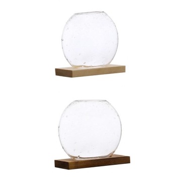 Szklany wazon Ambona Szklana doniczka Decor