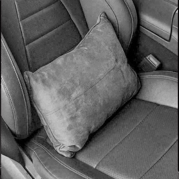 Автомобильная роскошная замшевая комфортная подушка для талии, подголовник