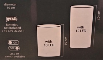 ОЧКИ СО СВЕТОДИОДНОЙ ПОДСВЕТКОЙ НАБОР ИЗ 2 СТЕКЛА