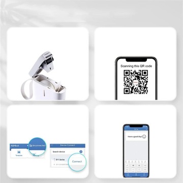 МИНИ-ПЕРЕЗАРЯЖАЕМЫЙ САМОКЛЕЯЩИЙСЯ ПРИНТЕР ДЛЯ ТЕРМАЛЬНЫХ ЭТИКЕТ D11, БЕЛЫЙ USB