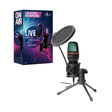 Микрофон для ПК, ЕМКОСТНЫЙ USB LED RGB