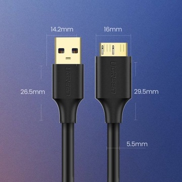 Ugreen USB - кабель micro USB Type B 1м