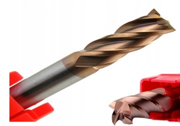 FREZ WĘGLIKOWY VHM 4 PIÓRA FI 1 MM 55HRC TiN+Si