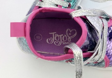 JoJo Trampki Buty dziecięce Cekiny + Kokarda 24