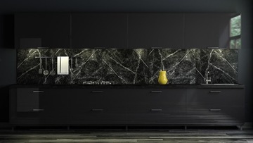 Listwa LED podszafkowa 120cm z REGULACJĄ oświetlenie do kuchni CZARNA