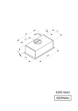 Kernau KBH 0662 B Вытяжка под шкаф 60см LED Таймер