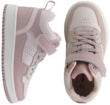 ADIDASY DZIEWCZĘCE WYSOKIE BUTY DZIECIĘCE SPORTOWE WKŁ. SKÓRA LEKKIE R.36