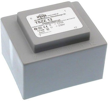 Transformator 12VA zalewany 230Vac (24V,24V) 0.25A