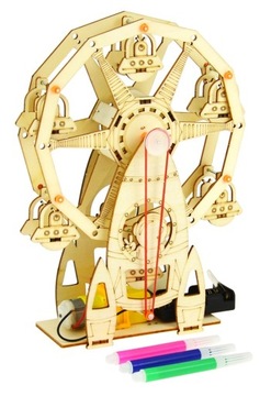 3D МОДЕЛЬ ДЕРЕВЯННОГО КОЛЕСА ЧЕРТА, НА БАТАРЕЯХ