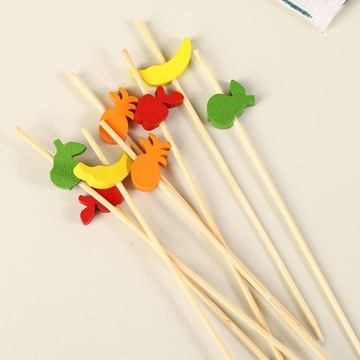 БАНКЕТНЫЕ НАКОНЕЧНИКИ ФРУКТОВЫЕ 12СМ 100 ШТ.