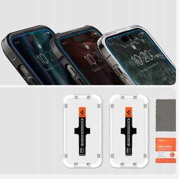 Стеклянный чехол Spigen EZ Fit для iPhone 14 Pro, 2 шт, в сборе с аппликатором