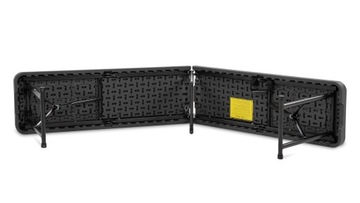 Zestaw Ogrodowy Cateringowy Biesiadny Bankietowy STÓŁ 180cm 2 Ławki grafit