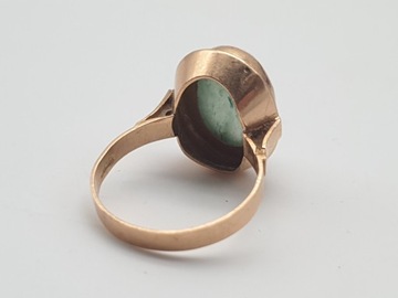Piękny złoty pierścionek z kamieniem PR. 585 W. 5,15g R. 17,5