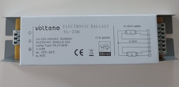 STATECZNIK EVG 2x36W BALAST DO OPRAW