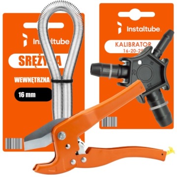ZESTAW DO PEX NOŻYCE RURY PEX 42mm SPRĘŻYNA PEX 16 WEWNĘTRZNA KALIBRATOR