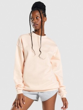 GYMSHARK BLUZA DAMSKA RÓŻOWA SPORTOWA OVERSIZE S 2A2D3_D*