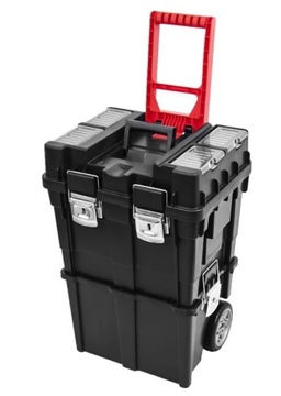 Инструментальная тележка с колесиками BQ, металлическими ручками.