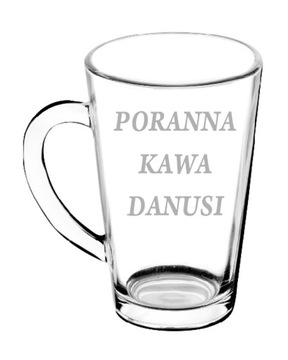 Стеклянная, кофейная и чайная кружка с именем