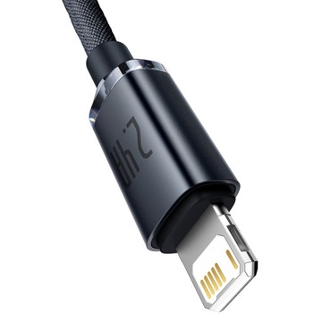 КАБЕЛЬ BASEUS STRONG USB - LIGHTNING ДЛЯ IPHONE IPAD ОПЛЕТЕННЫЙ КАБЕЛЬ 2.4A 200см