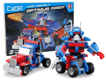 KLOCKI KONSTRUKCYJNE 2w1 ROBOT CIĘŻARÓWKA 251el.