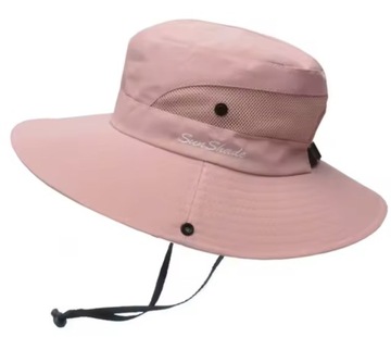 KAPELUSZ DAMSKI LETNI PRZECIWSŁONECZNY Z MIEJSCEM NA KUCYK KITKĘ CZAPKA