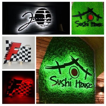 Echo Halo Логотип Буквы со светодиодной подсветкой Рекламный светодиод