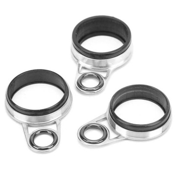 Практичные рыболовные кольца с ушком для направляющей из нержавеющей стали, 41 шт.