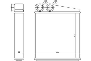 NISSENS RADIÁTOR (167X171X35) NISSAN MICRA C+C
