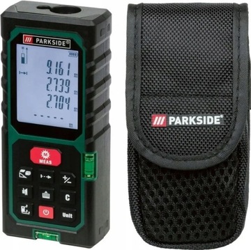 ЛАЗЕРНЫЙ ДАЛЬНОМЕР PARKSIDE PLEM 50 C3 до 50 м ЖК-УРОВЕНЬ + КОРПУС + АККУМУЛЯТОР
