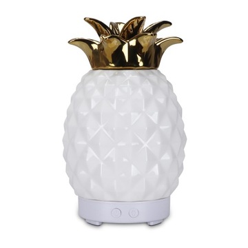 nawilżacz powietrza dyfuzor ceramiczny ananas LED zapachowy ultradźwiękowy