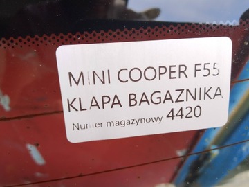MINI COOPER F55 VÍKO KUFRU KUFRU